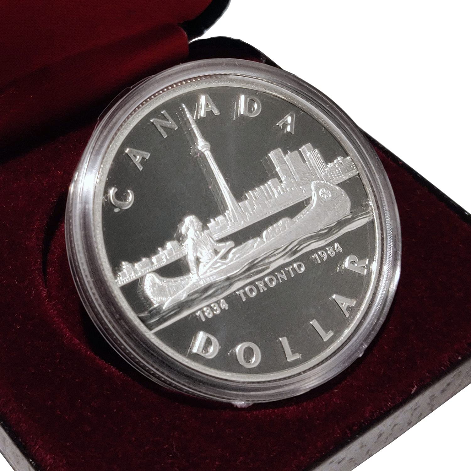 1984 $1 Canada Proof Silver Coin: 150th Anniversary of Toronto